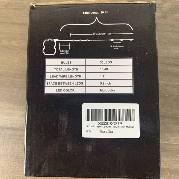 Halloween Eyeball String Lights 16.4ft Eyeball Decorative String Lights 30 LED - Picture 10 of 11